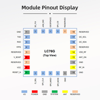 Module GPS avec prise en charge multi-constellations, précision de 1,5 m, module GNSS intégré, conception à faible consommation d'énergie LNA pour les dispositifs de suivi LC76G