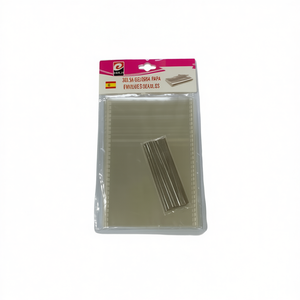 MNJ Transparent Cellophane Bag 10x20cm With Binding Wire For Gift Wrapping 50pcs Per Pack 12 Packs - Product Image 1