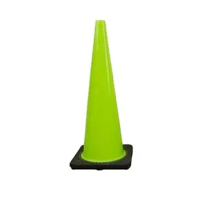 Cônes de sécurité 28 "Cône de sécurité en PVC orange avec collier réfléchissant pour cônes d'entraînement au stationnement sur route