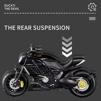 1/18 échelle Ducati le diable alliage Scooter Sport vélo moulé sous pression enfants jouets Simulation moto véhicules course modèle cadeau pour garçon