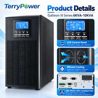 Onduleur en ligne monophasé 6KVA 10KVA à double conversion haute fréquence pour salle serveur et centre de données