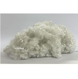 Fibra de Poliéster Virgen Premium Hueca 7D HCS 64mm, Fibra Conjugada Suave para Relleno de Almohadas, Venta al Por Mayor a Granel - Product Image 1