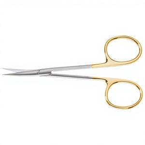 Ciseaux Iris Onyx 4-1/2″ (11,5 cm) – Ciseaux chirurgicaux à pointe acérée en carbure de tungstène pour la coupe des tissus et des sutures par Vaslcare - Product Image 1