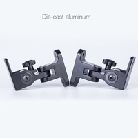 Yinyu WB218 Braket Pemasangan Speaker Aluminium yang Dapat Disesuaikan untuk Home Theater Heavy Duty 2-pack