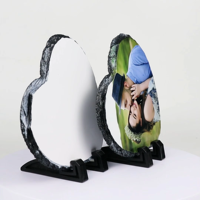 SH-60 forme de coeur 20*20 cm tailles ébauches de sublimation ardoise de roche cadre Photo personnalisé ardoises de sublimation pour transfert de chaleur