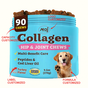 Suplemento Masticable <span class=keywords><strong>de</strong></span> Colágeno Multi-Beneficios <span class=keywords><strong>para</strong></span> la Salud <span class=keywords><strong>de</strong></span> las Mascotas, con Péptidos, Aceite <span class=keywords><strong>de</strong></span> Hígado <span class=keywords><strong>de</strong></span> Bacalao y Cartílago, <span class=keywords><strong>para</strong></span> la Cadera y las Articulaciones <span class=keywords><strong>de</strong></span> Perros - Product Image 2
