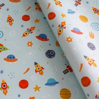 Prêt Stock Galaxy Imprimer Papier D'emballage Espace Thème Emballage Cadeau Artisanat