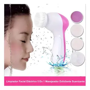 5-In-1 <b>Facial</b> <b>Cleansing</b> <b>Brush</b> With Softening Exfoliation And Massage Function, Battery-Powered, For Gentle Skin Care Routine - Product Image 6