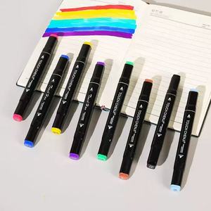 <span class=keywords><strong>Pennarelli</strong></span> Artistici a Doppia Punta per Pittura e Disegno ad Alcool, Colori Vibranti, Set con Punte Sottili in Plastica per Bambini e Adulti - Product Image 6