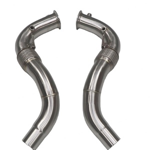 ท่อไอเสีย N63 ExhaustCatted Downpipe สำหรับ BMW X5 50i F15 F10 G15 G16 G30 4.4T ปี 2012~2018 ผลิตจากสแตนเลส 304 พร้อมแคตตาไลติกคอนเวอร์เตอร์ - Product Image 2