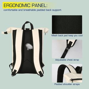 Échantillon gratuit : Sac à dos pliable, imperméable et élégant pour homme et femme, avec port USB, idéal pour les excursions en camping - Product Image 3
