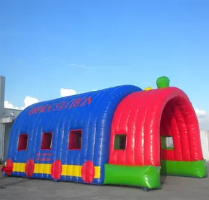 Inflatable train tunnel, train design inflatable tent K5225-2