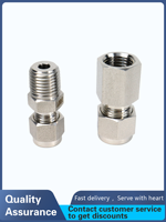 Adaptateur de tube à raccord mâle NPT 1/4'' en acier inoxydable 3mm-1/2'' pour installation de conduites de gaz et d'instrumentation