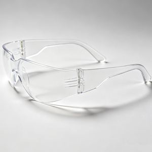 نظارات أمان خفيفة الوزن مضادة للضباب بإطار مرن وأذرع شفافة وعدسات شفافة مضادة للضباب - Product Image 1