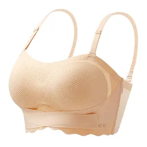 Plus Size Strapless Bra For Women M-6XL Full Cup Seamless Big Chest Tube Top Wireless Push Up Non-slip Non-removable Bra