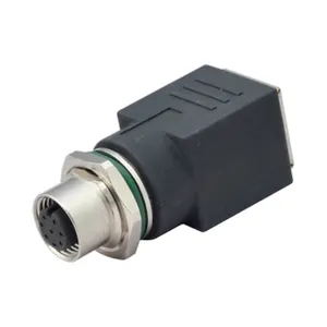 Hiệu suất tuyệt vời M12 nam/nữ để RJ45 adapter không thấm nước IP68, 4/8 chân chuyên nghiệp cho kết nối công nghiệp đáng tin cậy