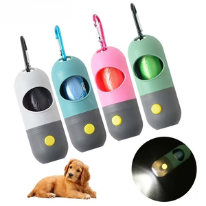 Custom Dog Poop Waste Bag Dispenser with LED Flashlight <b>Pet</b> Waste Bag Holder Dog Poop Dispenser Bag Holder - Product Image 1