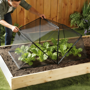 HUGELEAF Steel Anti-Bird Instant Folding <b>Mesh</b> Crop Plant Cover Protects with <b>Wire</b> Frame for Pest Control Plants - Product Image 2