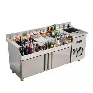 Professional Manufacturers Modern Cocktail Bar Station Restaurant Bar Hotel Easy To Clean Bartender Mixing Cocktail Workbench