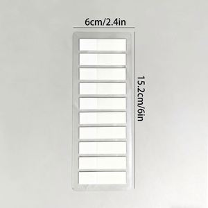 6 piezas de pestañas adhesivas transparentes multicolor de PET, impermeables, para índice y notas, ideales para la vuelta al cole - Product Image 2
