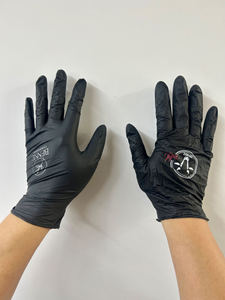 カスタムロゴブラックブルー9インチスパサロンパウダー無料カスタムボックスメイクアップカスタムロゴ使い捨てニトリル手袋ロゴ付き - Product Image 2