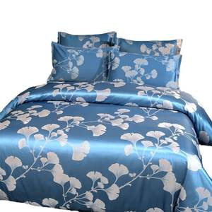 Ensemble de literie de luxe léger, quatre pièces, lit double 1,8 m, housse de couette à motif imprimé, 100 % polyester, laine, textile de maison de luxe - Product Image 5