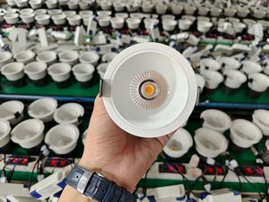 10w 20w 눈부심 방지 벽 와셔 <span class=keywords><strong>Cob</strong></span> 스포트라이트 매입형 알루미늄 실내 천장 스포트라이트 <span class=keywords><strong>Cob</strong></span> Downlights - Product Image 3