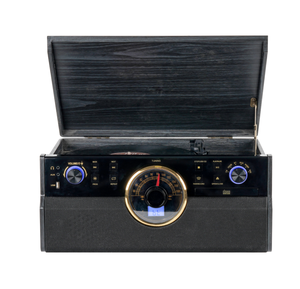 Tocadiscos Retro HiFi OEM con <span class=keywords><strong>Reproductor</strong></span> <span class=keywords><strong>de</strong></span> CD y Casete, Codificación USB SD, Radio AM/FM, Salida AUX RCA - Product Image 2