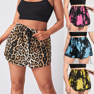 YiXin Großhandel Damen Shorts 2022 Leopard Printed Draw string Sommer Casual Plus Size Damen Shorts Damen Shorts - Product Image 1