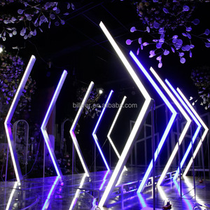 <span class=keywords><strong>Arche</strong></span> Lumineuse Géométrique Tunnel Temporel pour Décoration de Scène, Support <span class=keywords><strong>en</strong></span> Fer avec Éclairage LED pour Mariage - Product Image 3