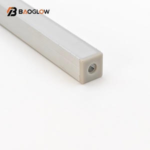 Profilé en aluminium anodisé 10x10 de 10 mm de large pour bande LED, avec canal pour cornet LED, vis personnalisable – Prix usine - Product Image 5
