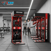 Machine de jeu d'arcade électronique de boxe à monnayeur, modèle LEON, populaire en anglais pour centres commerciaux et parcs d'attractions
