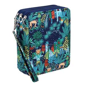 Sac <span class=keywords><strong>de</strong></span> rangement pour crayons <span class=keywords><strong>de</strong></span> couleur à 3 couches et 78 trous en tissu Oxford pour étudiants, étui à crayons <span class=keywords><strong>de</strong></span> <span class=keywords><strong>dessin</strong></span>, rangement pour croquis, 28x20x8cm, grand format - Product Image 4