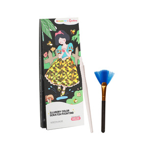 Xiaoling Toy Libro de pintura para rascar de colores ilusorios para niños de 4 a 6 años, diseño de princesa mágica, juguete de dibujo artístico y manualidades - Product Image 1
