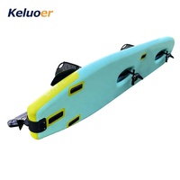 Planche de SUP gonflable double avec système de repose-pieds en métal bateau de pêche planche de surf gonflable