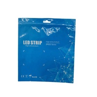 Pochette à trois soudures latérales en aluminium, personnalisée, avec fermeture éclair, pour le stockage de bandes LED, résistante à l'humidité