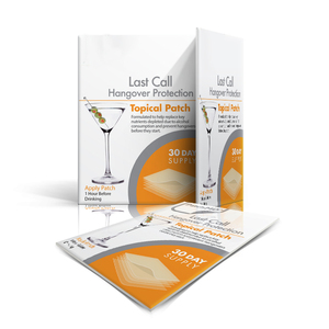 パーティーの二日酔いステッカーを飲んだ後のビタミンデカンターパッチは不快感を和らげます - Product Image 3