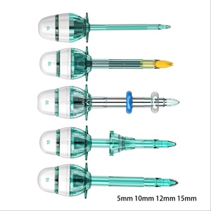 Kit de Trócares Quirúrgicos Desechables con Punta Óptica Afilada y Balón, 5mm 10mm 12mm 15mm, Trócar Hasson de Punta Ciega para Cirugía Laparoscópica - Product Image 2