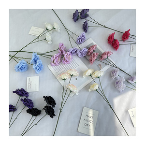 Flores decorativas para el hogar <span class=keywords><strong>de</strong></span> seda hechas a mano <span class=keywords><strong>de</strong></span> alta calidad con 3 <span class=keywords><strong>rosas</strong></span> <span class=keywords><strong>de</strong></span> diamante para bodas, graduaciones <span class=keywords><strong>de</strong></span> San Valentín suaves - Product Image 2