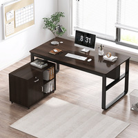 Bureau en bois et chaise combinaison de bureau d'ordinateur simple bureau moderne patron bureau classeur une table simple