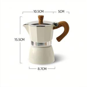 <span class=keywords><strong>Cafetera</strong></span> Espresso de Acero Inoxidable de Bajo Precio, Apta para Inducción, de 1 a 6 <span class=keywords><strong>Tazas</strong></span>, Juego de <span class=keywords><strong>Cafetera</strong></span> <span class=keywords><strong>Italiana</strong></span> Moka - Product Image 2