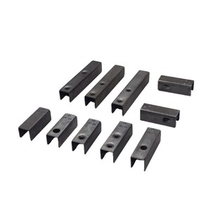 Connecteurs en forme de U pour tubes carrés, 20 mm, acier au carbone épaissi et renforcé, accessoires de quincaillerie pour meubles - Product Image 1