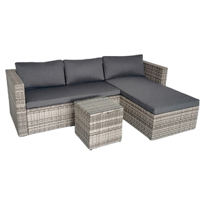 Meubles <span class=keywords><strong>de</strong></span> <span class=keywords><strong>jardin</strong></span> en osier à bas prix pour l'extérieur Canapé en plastique et rotin avec chaise longue - Product Image 3