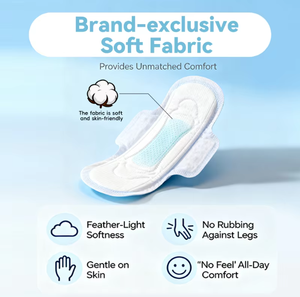 Toallas Sanitarias Femeninas Personalizadas con Logotipo, No Irritantes, Antialérgicas, de Tela Suave No Tejida (Tallas XS/M/S) - Product Image 2