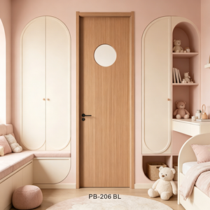 Puerta de Garaje de Madera Maciza y Melamina MDF, Fabricada en China, con Garantía de Calidad, Diseño Moderno, Insonorizada e Ignífuga, para Sala de Estar de Villa - Product Image 5