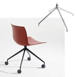 Reposabrazos de mecanismo ajustable de 5 estrellas de aleación de aluminio, silla giratoria para ordenador de oficina, Base para silla con patas