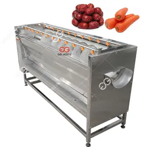 Stainless Steel Automatic Sweet Potatoes Washing And Peeling Machine Potato Washing And Pealing Machine