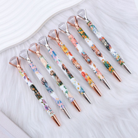 Stylo infroissable en métal avec ruban et strass, grand cristal et diamant sur le dessus, idéal pour infirmière, fille, Noël, souvenir de mariage, cadeau pour elle