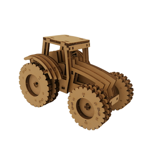 Kit de modèle de puzzle en bois 3D à faire soi-même, kit artisanal, puzzle de tracteur-nouveau modèle de voiture - Product Image 5