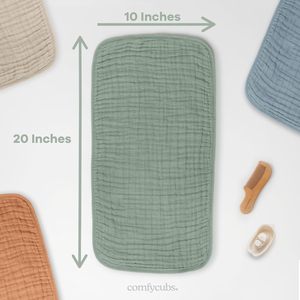 100% Cotton Super Soft Newborn Baby <strong>Muslin</strong> Burps <strong>Clothes</strong> 6 Layers Soft Cotton Gauze Baby Scarf Bibs - Product Image 4